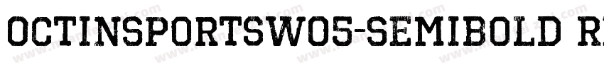 OctinSportsW05-SemiBold Regular字体转换